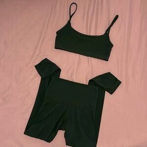 TNA Butter Black Workout Set Size XS Leggings + S Bra